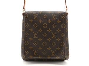 Louis Vuitton Salsa Bag Musette Monogram Shoulder Long Brown